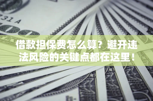 武汉借款担保费怎么算？避开违法风险的关键点都在这里！