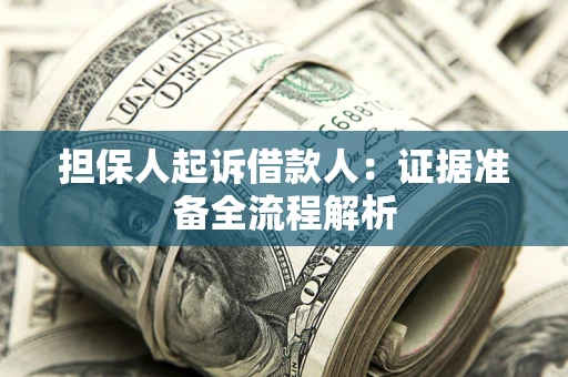武汉担保人起诉借款人：证据准备全流程解析