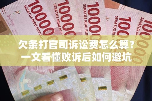 武汉欠条打官司诉讼费怎么算？一文看懂败诉后如何避坑